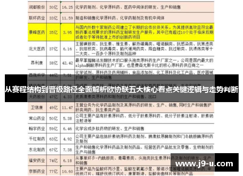 从赛程结构到晋级路径全面解析欧协联五大核心看点关键逻辑与走势判断