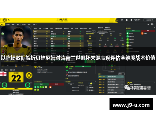 以临场数据解析贝林厄姆对阵荷兰世俱杯关键表现评估全维度战术价值